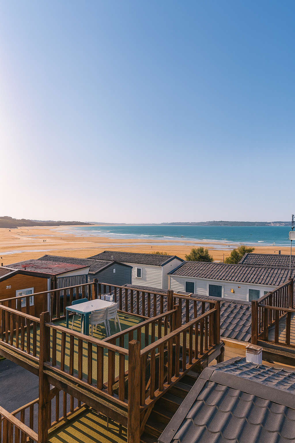 Bungalows cerca de la playa en Camping MOLA! Surf Loredo